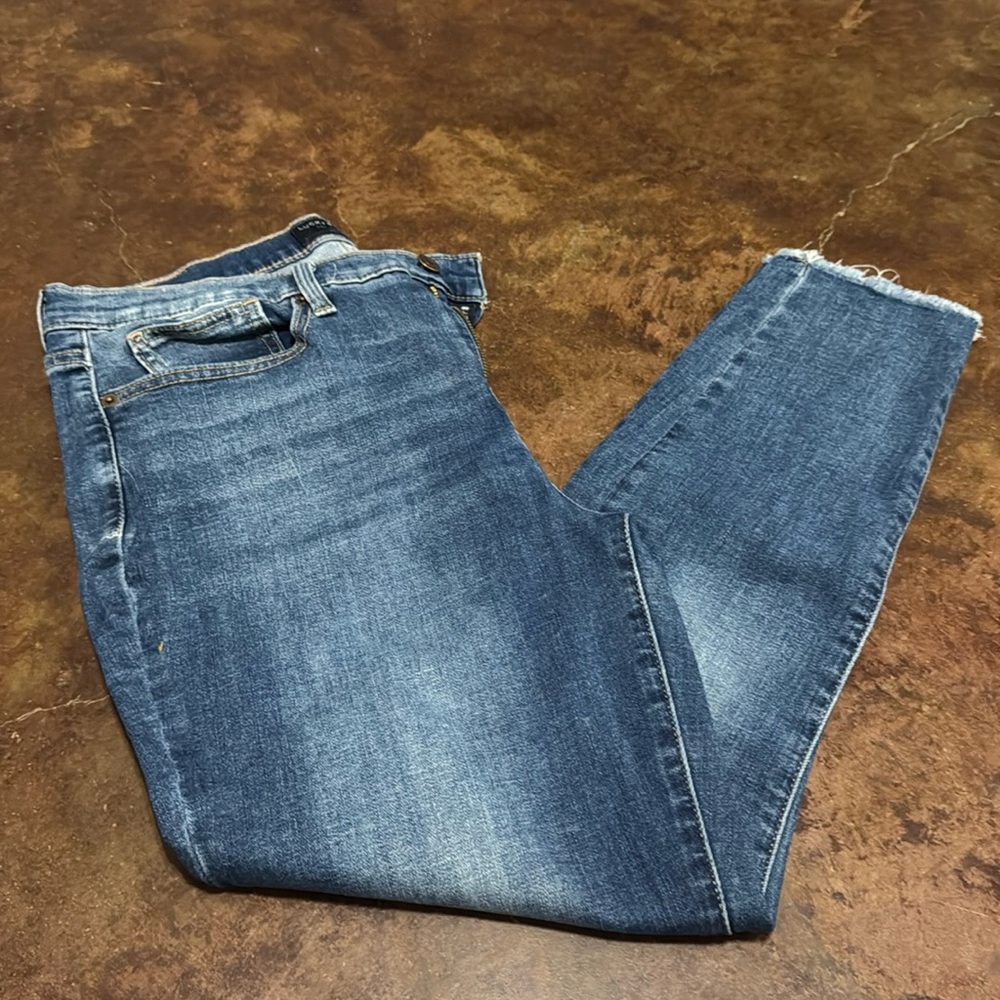 Lucky jeans mid rise skinny Ava frayed hem 14/32